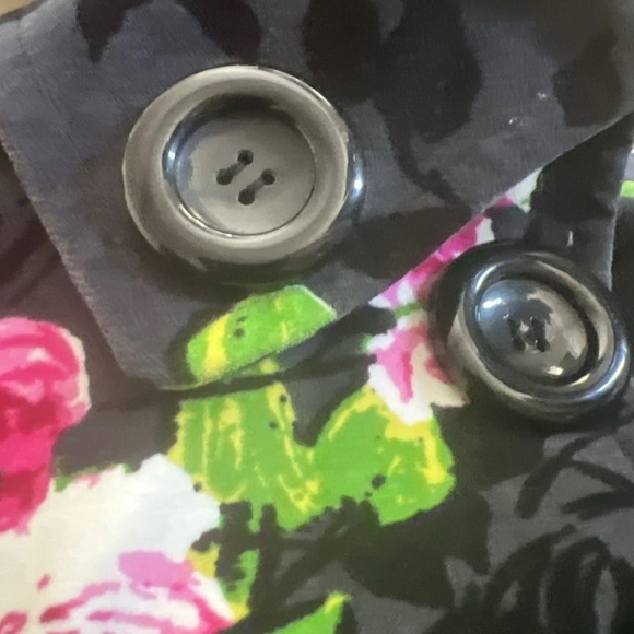 Vintage Carlisle Black Floral Puffer Jacketp - Picture 7 of 10